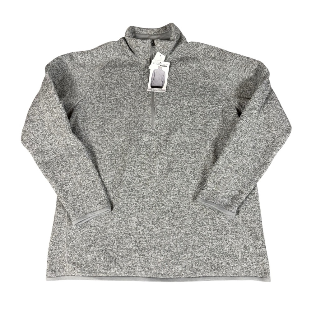 Sunice Stormpack Women's 1/4 Zip Fleece Knit Pullover Sweater Grey XXL NWT New